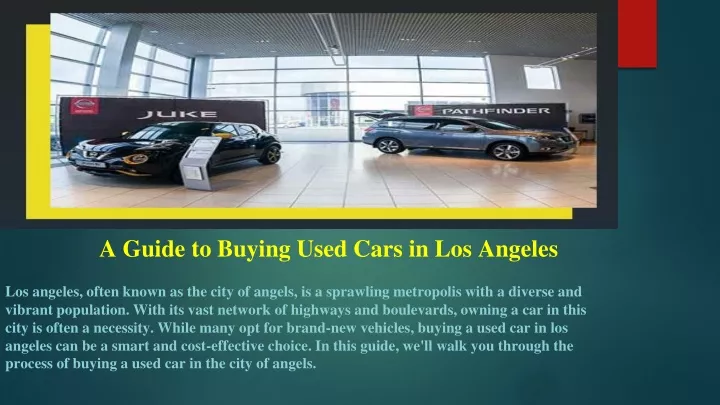 a guide to buying used cars in los angeles
