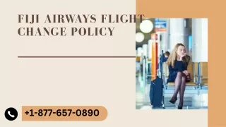 Fiji Airways Flight Change Policy