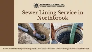 Sewer Lining Service Northbrook | Mastertrade Plumbing Experts