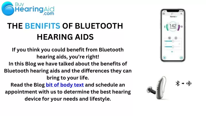 the benifits of bluetooth hearing aids