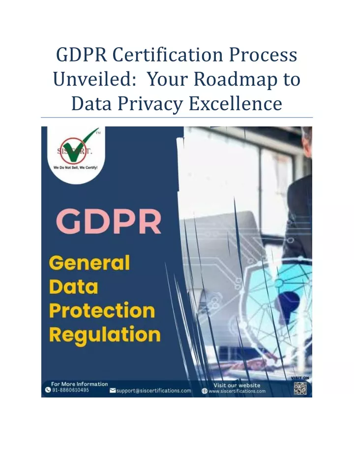 gdpr certification process unveiled your roadmap