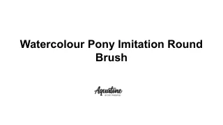Watercolour Pony Imitation Round Brush