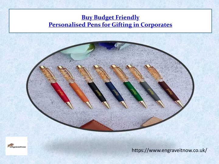 buy budget friendly personalised pens for gifting