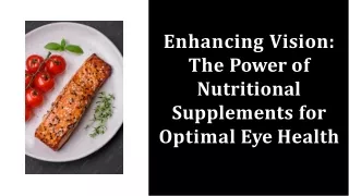 Vitamins and supplements for healthy eyes and better vision | Eye Supplements
