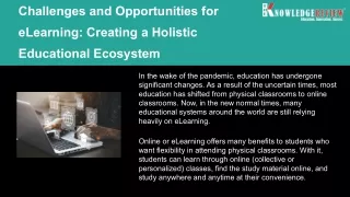 challenges and opportunities for