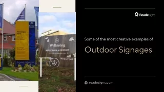 Some of the most creative examples of outdoor signages