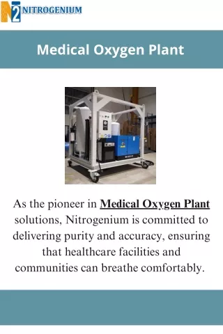 Medical Oxygen Plant | Nitrogenium