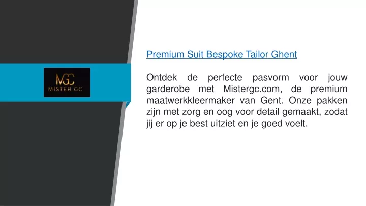 premium suit bespoke tailor ghent ontdek