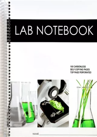 READ [PDF] Lab Notebook 100 Carbonless Pages Spiral Bound (Top Page Perforated)