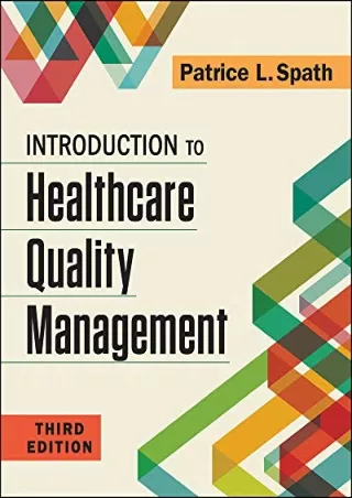 READ [PDF] Introduction to Healthcare Quality Management, Third Edition (Gateway to