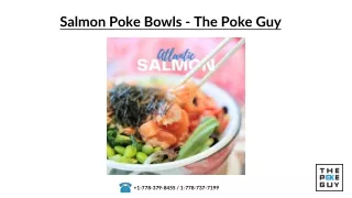 Salmon poke bowls - The Poke Guy