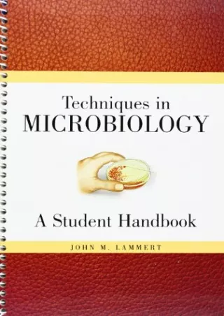 get [PDF] Download Techniques in Microbiology: A Student Handbook