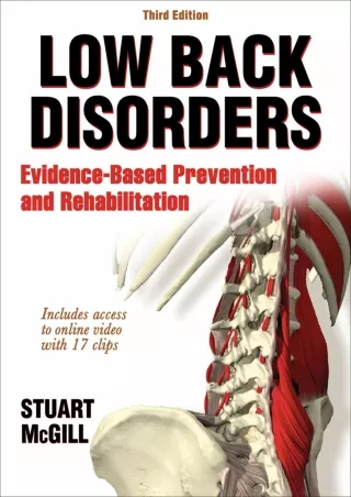 PDF_ Low Back Disorders: Evidence-Based Prevention and Rehabilitation