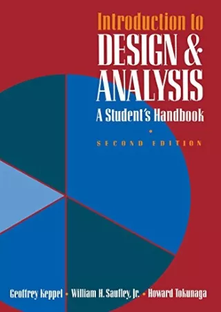 [PDF] DOWNLOAD Introduction to Design and Analysis: A Student's Handbook (A Series of Books