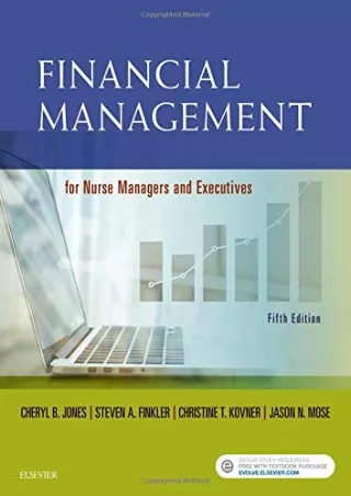[PDF READ ONLINE] Financial Management for Nurse Managers and Executives