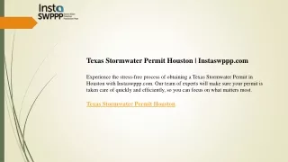 texas stormwater permit houston instaswppp