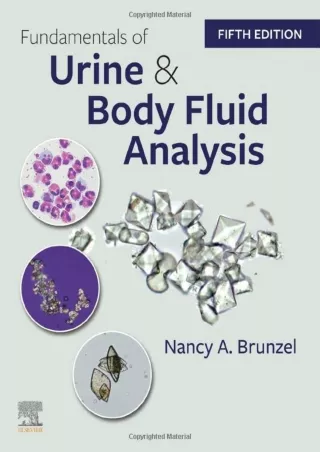 DOWNLOAD/PDF Fundamentals of Urine and Body Fluid Analysis