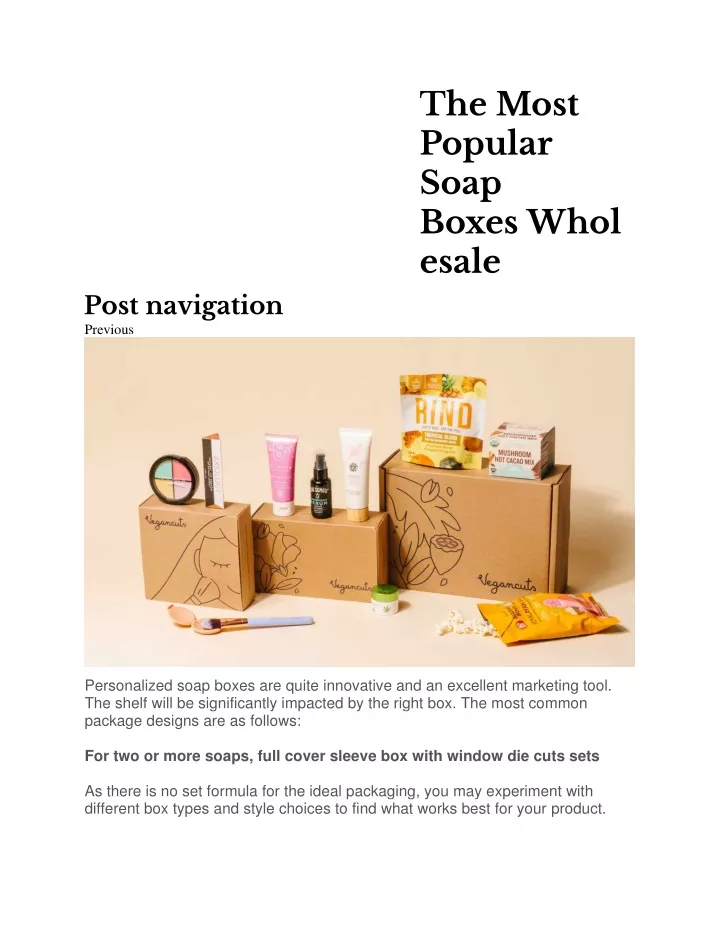 the most popular soap boxes whol esale