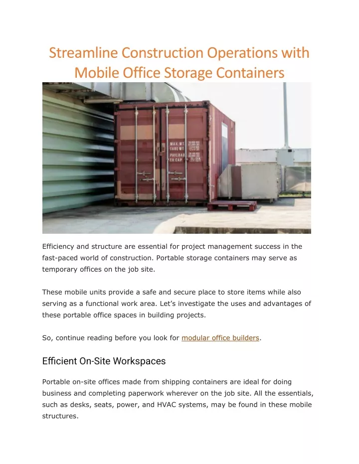 streamline construction operations with mobile