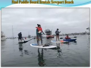 Find Paddle Board Rentals Newport Beach