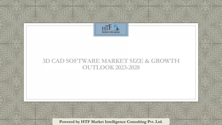 3d cad software market size growth outlook 2023 2028