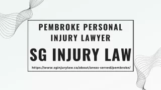 Pembroke Personal injury lawyer specializing in slip and fall cases
