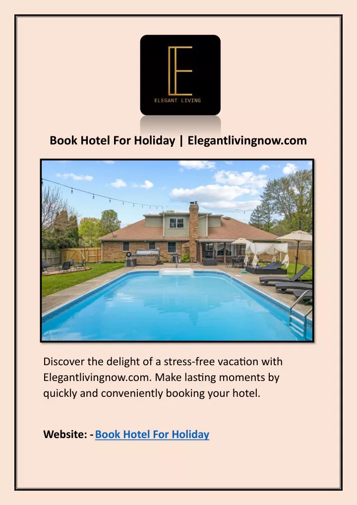 book hotel for holiday elegantlivingnow com