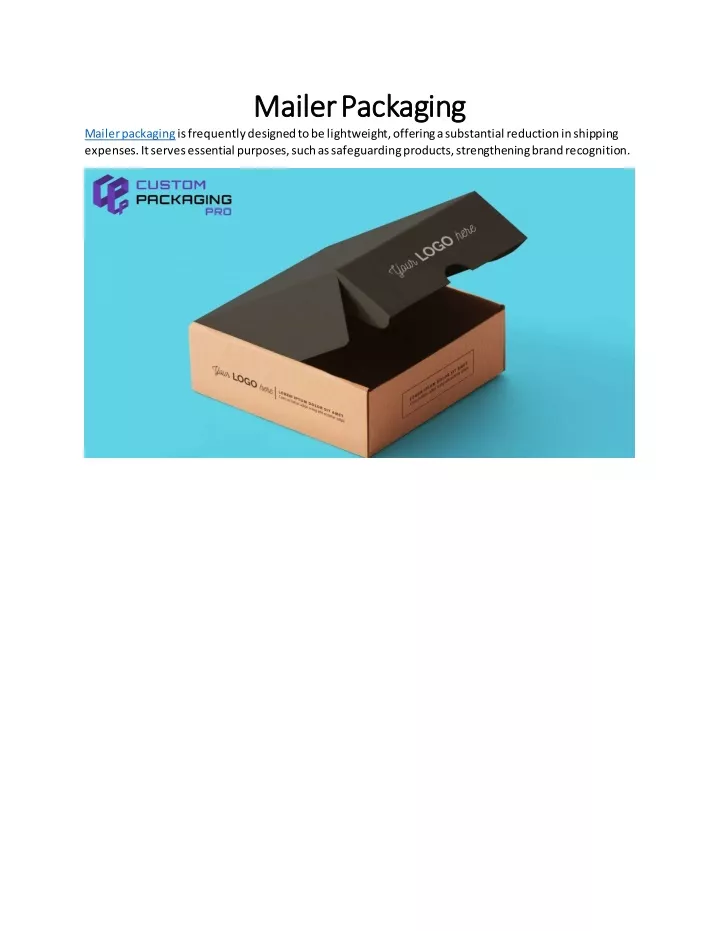 mailer packaging mailer packaging