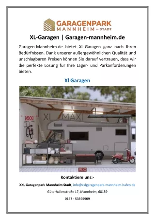 XL-Garagen | Garagen-mannheim.de