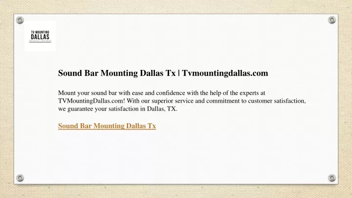 sound bar mounting dallas tx tvmountingdallas