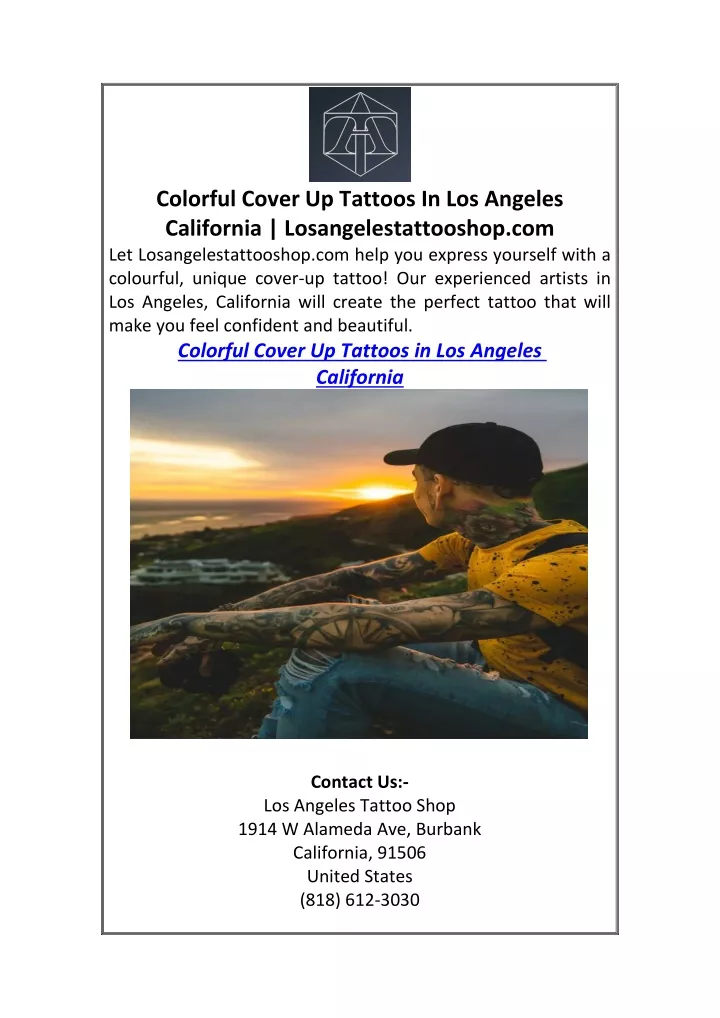 colorful cover up tattoos in los angeles