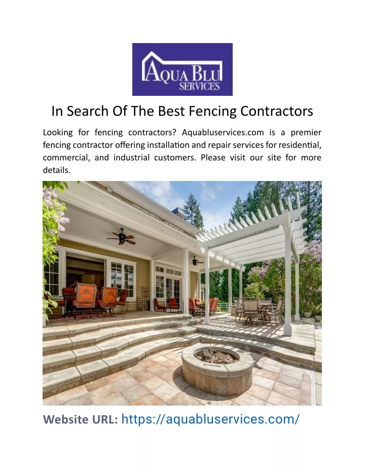 in search of the best fencing contractors