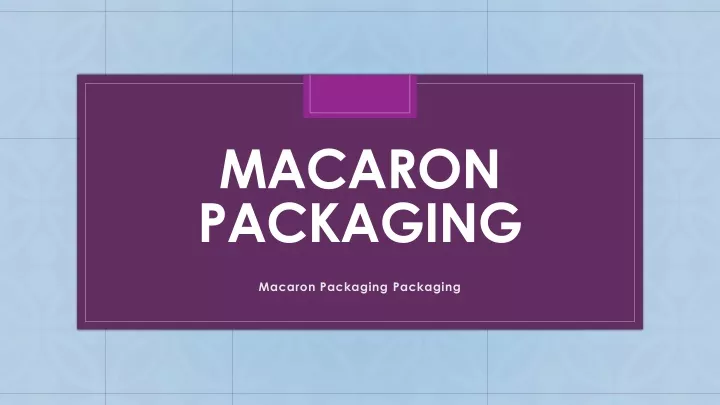 macaron packaging