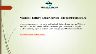 Macbook Battery Repair Service Erepairnspares.co.nz01