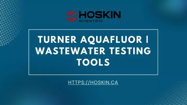 turner aquafluor wastewater testing tools