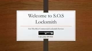 Commercial Locksmith Service Provider Company
