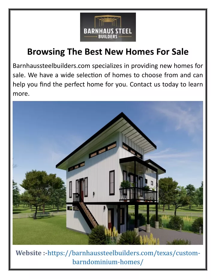 browsing the best new homes for sale