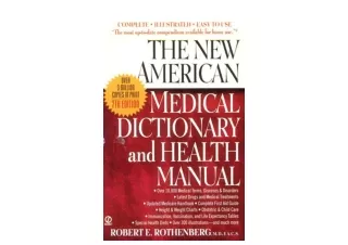 PDF read online The New American Medical Dictionary and Health Manual for androi