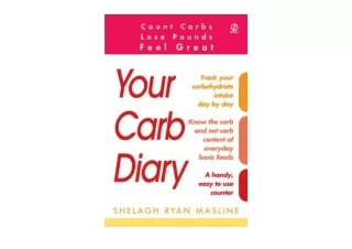 Kindle online PDF Your Carb Diary for android