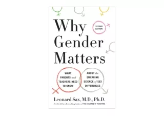 Ebook download Why Gender Matters Second Edition What Parents and Teachers Need