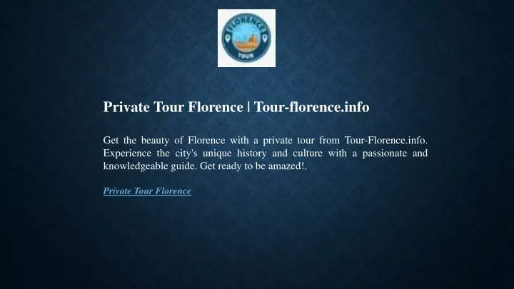 private tour florence tour florence info