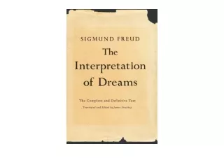 PDF read online Interpretation of Dreams The Complete and Definitive Text unlimi
