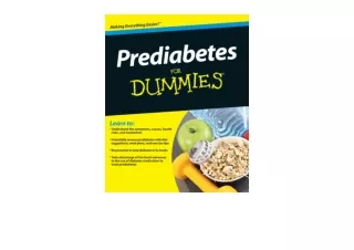 PDF read online Prediabetes For Dummies for ipad