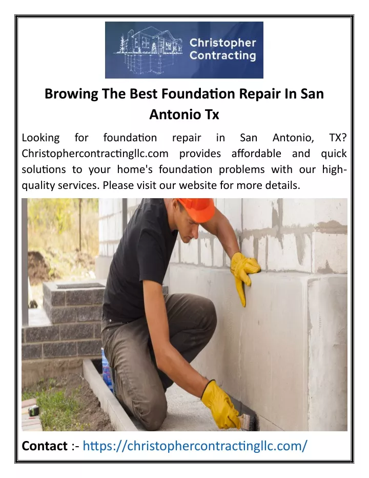 browing the best foundation repair in san antonio