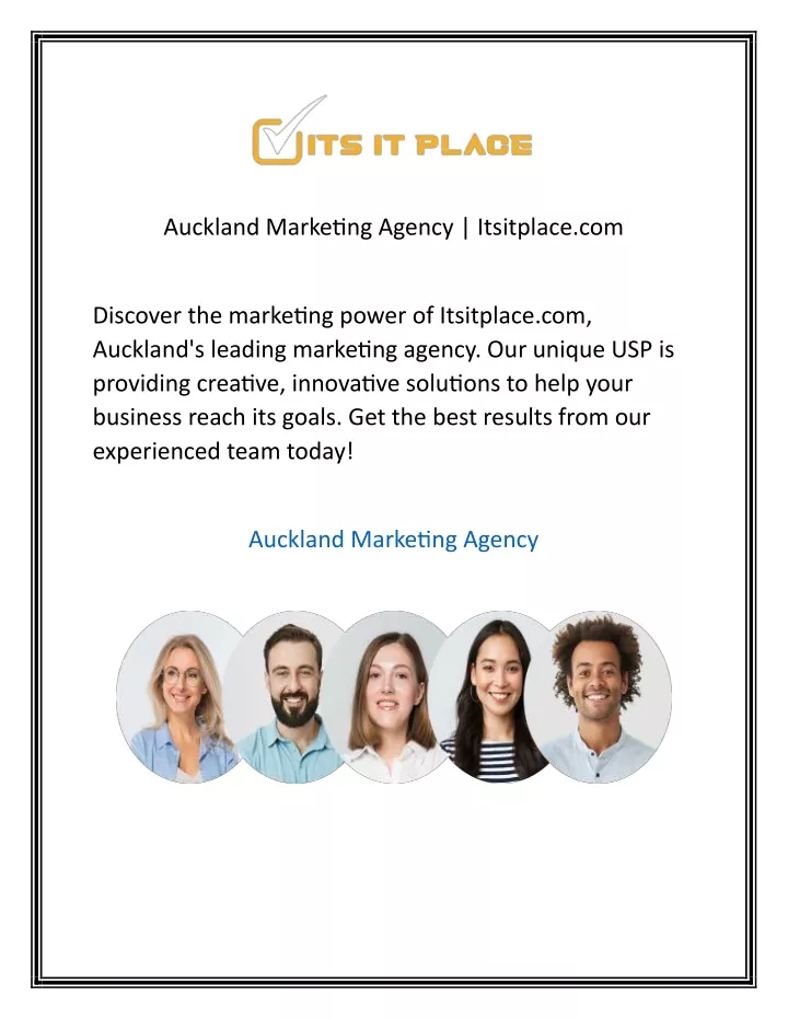 auckland marketing agency itsitplace com
