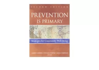 Download Prevention Is Primary Strategies for Community Well Being for android