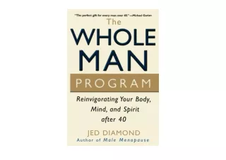 Download PDF The Whole Man Program Reinvigorating Your Body Mind and Spirit afte