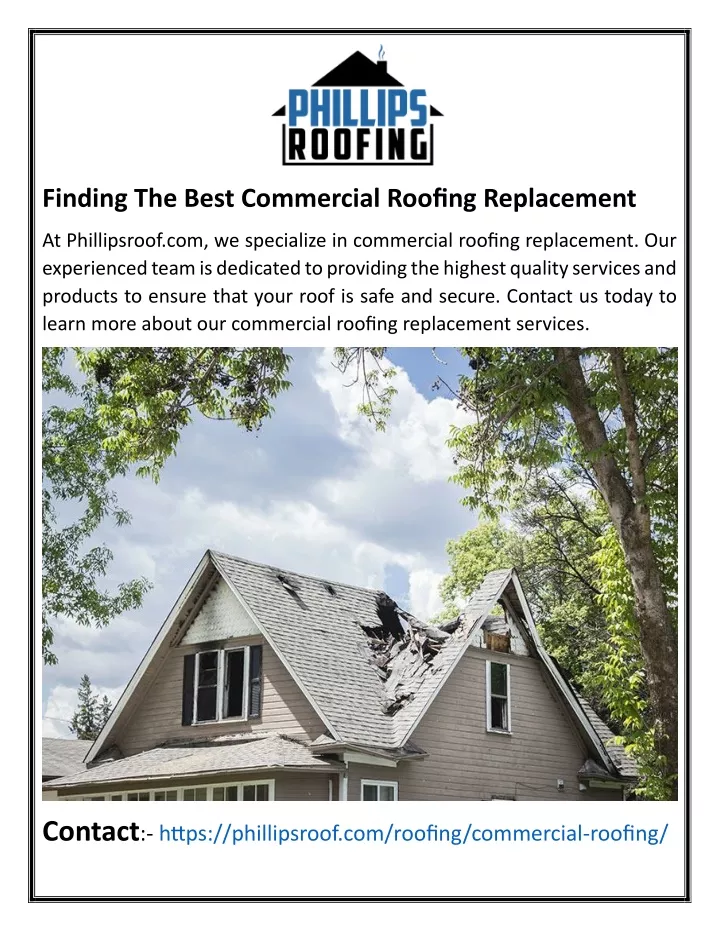 finding the best commercial roofing replacement
