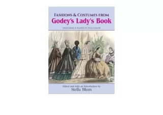 Download Fashions and Costumes from Godeys Ladys Book Including 8 Plates in Full