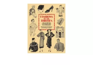 Kindle online PDF Fashions of the Thirties 476 Authentic Copyright Free Illustra